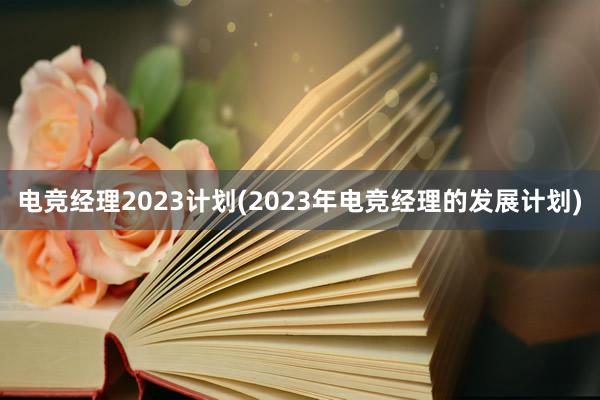 电竞经理2023计划(2023年电竞经理的发展计划)