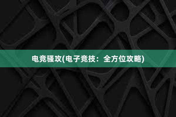 电竞骚攻(电子竞技：全方位攻略)