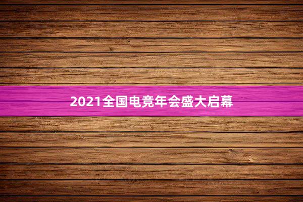 2021全国电竞年会盛大启幕